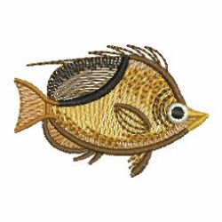Vintage Tropical Fish 09(Md) machine embroidery designs