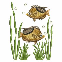 Vintage Tropical Fish 10(Lg) machine embroidery designs
