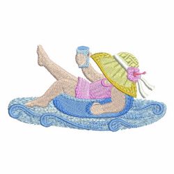 Sunbonnet At The Beach 03 machine embroidery designs