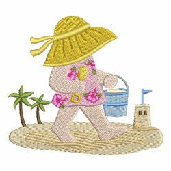 Sunbonnet At The Beach 05 machine embroidery designs