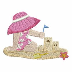 Sunbonnet At The Beach 08 machine embroidery designs