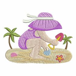 Sunbonnet At The Beach 14 machine embroidery designs