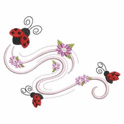 Ladybug In Flight 02(Sm) machine embroidery designs