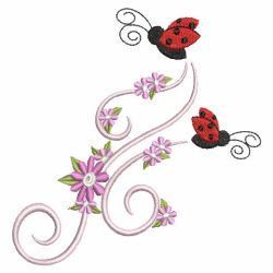 Ladybug In Flight 04(Sm) machine embroidery designs