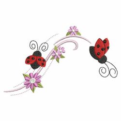 Ladybug In Flight 05(Lg) machine embroidery designs