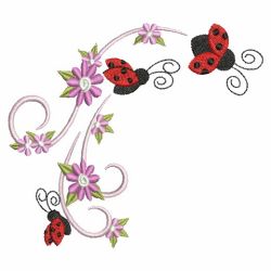 Ladybug In Flight 08(Lg) machine embroidery designs