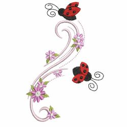 Ladybug In Flight 10(Lg) machine embroidery designs