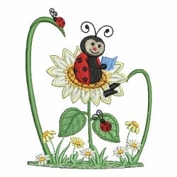 Lively Ladybugs 03 machine embroidery designs