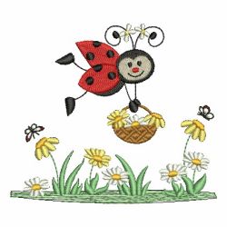 Lively Ladybugs 08 machine embroidery designs