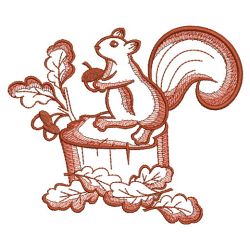 Toile Autumn Squirrel 04(Sm) machine embroidery designs