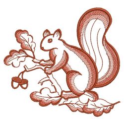 Toile Autumn Squirrel 05(Md) machine embroidery designs