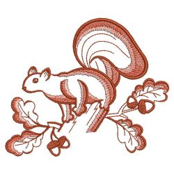 Toile Autumn Squirrel 06(Lg) machine embroidery designs