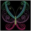 Neon Butterflies 10(Lg)