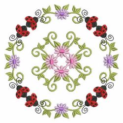 Heirloom Ladybug Quilt(Md) machine embroidery designs