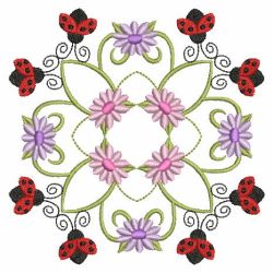 Heirloom Ladybug Quilt 07(Md) machine embroidery designs