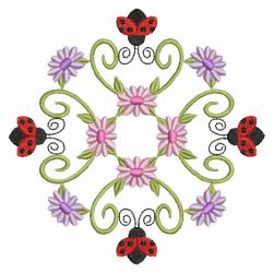 Heirloom Ladybug Quilt 08(Lg) machine embroidery designs