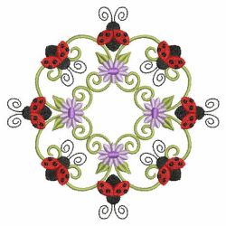 Heirloom Ladybug Quilt 09(Lg) machine embroidery designs