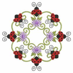 Heirloom Ladybug Quilt 09(Md) machine embroidery designs
