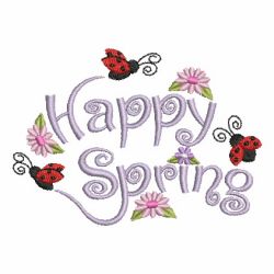 Happy Spring machine embroidery designs