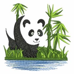 Panda Bears Blank 06 machine embroidery designs