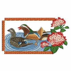 Chinese Mandarin Ducks 10(Sm) machine embroidery designs