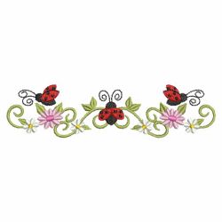 Heirloom Ladybug Borders 08(Lg) machine embroidery designs