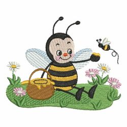 Honey Bees 05 machine embroidery designs