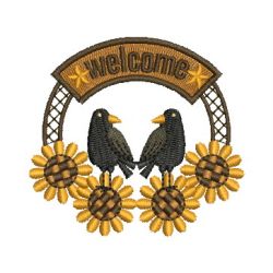 Country Crows 01 machine embroidery designs