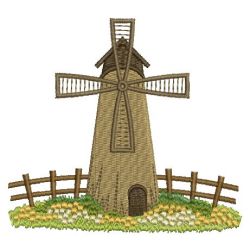 Windmill Scenes 2 02(Sm) machine embroidery designs
