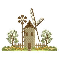 Windmill Scenes 2 04(Sm) machine embroidery designs