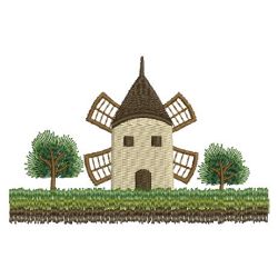 Windmill Scenes 2 06(Sm) machine embroidery designs