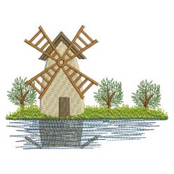 Windmill Scenes 2 07(Sm) machine embroidery designs