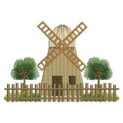 Windmill Scenes 2 08(Sm) machine embroidery designs