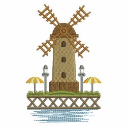 Windmill Scenes 2 09(Lg) machine embroidery designs