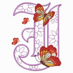 Fluttering Fancy Alphabets 10(Sm) machine embroidery designs