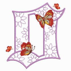 Fluttering Fancy Alphabets 15(Sm) machine embroidery designs