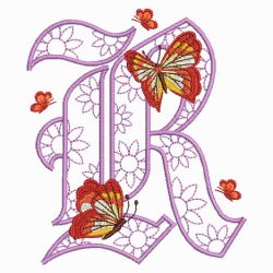 Fluttering Fancy Alphabets 18(Lg) machine embroidery designs