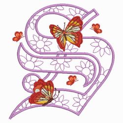 Fluttering Fancy Alphabets 19(Md) machine embroidery designs