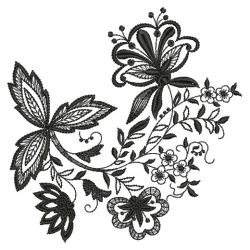 Jacobean Black 01(Sm) machine embroidery designs