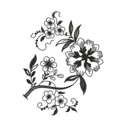 Jacobean Black 07(Lg) machine embroidery designs