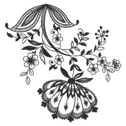 Jacobean Black 10(Lg) machine embroidery designs