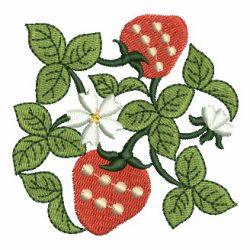 Yummy Strawberries 03 machine embroidery designs