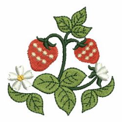 Yummy Strawberries 07 machine embroidery designs