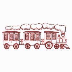 Redwork Trains 06(Sm) machine embroidery designs