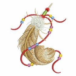Indian Feathers 2 08 machine embroidery designs
