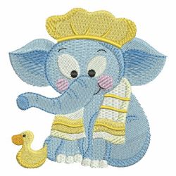 Bathtime Elephants machine embroidery designs