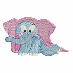 Bathtime Elephants 05 machine embroidery designs
