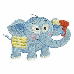 Bathtime Elephants 07 machine embroidery designs