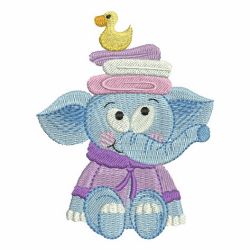 Bathtime Elephants 09 machine embroidery designs