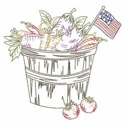 Vintage Patriotic Baskets 02(Md) machine embroidery designs